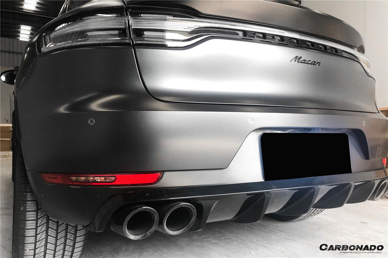 2018 - 2021 Porsche Macan/S TA Style Carbon Fiber Rear Lip